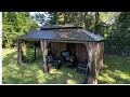 Domi Outdoor Living 12x20 Gazebo Back yard sanctuary