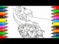 Drawing and Coloring Sophia and Wildstar from Unicorn Academy