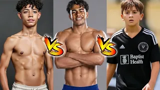Ronaldo Jr VS Lamine Yamal VS Thiago Messi Transformation From Baby To 2026