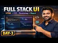 Full Stack UI Development Day 3 HTML CSS Bootstrap React Frontend Roadmap 2026