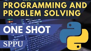 PPS Unit 1 One Shot SPPU Problem Solving Programming Python Programming