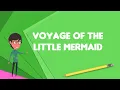 What is Voyage of the Little Mermaid Explain Voyage of the Little Mermaid