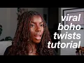 DIY knotless boho twists tutorial how to maintain