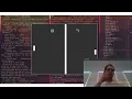 Writing Pong in C time-lapse