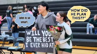 HELPING MY BROTHER ASK HIS VOLLEYBALL CRUSH TO HOMECOMING vlog