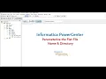 Parameterize the Flat File Name Directory in Informatica PowerCenter