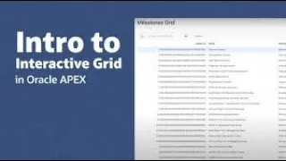 create Interactive grid in oracle apex normal