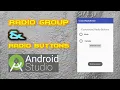 Radio Groups Radio Buttons Example In Android Studio programming with GM
