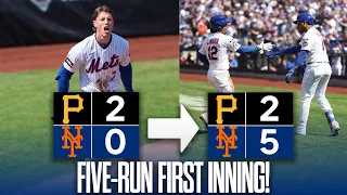 Mets Explode for 5 Runs in 1st Inning vs Paul Skenes Opening Day 2026