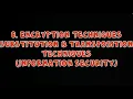 Encryption Techniques - Substitution Transposition Techniques Information Security