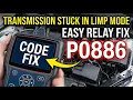 What Is P0886 Obd2 Code - Transmission Power Relay Low