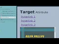 Target Hyperlink Results into Specific Tabs or Frames with the Attribute