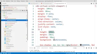 Virtual Scrolling With Angular Application In CDK Component Development Kit