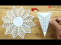 Paper Cutting Design How to Make Paper Snowflake For Christmas Decorations Easy Paper Crafts