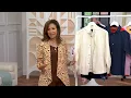 Susan Graver Water Resistant Spring Jacket with Roll Tab Sleeve on QVC