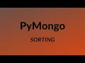 How to Sort Results in PyMongo
