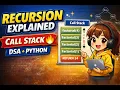 Recursion in DSA using Python Complete Explanation with Examples Beginner to Advanced