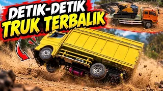 Aksi RC Truk canter, Truk Lohan dan Excavator Volvo