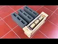 Creating a unique cement brick mold - Made from pine wood