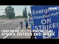 Evergreen school workers reject district s latest pay proposal as strike enters second week