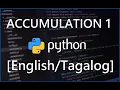 Python Programming for Beginners - 18 For Loop Accumulation 1
