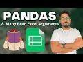 Pandas Read Excel as Dataframe Pandas Read Excel all Sheets Data Pandas Read Excel Column Names