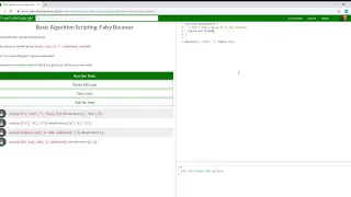Basic Algorithm Scripting Falsy Bouncer Learn