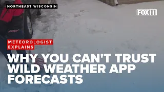 27 inches of snow Meteorologist explains why weather app forecasts are so wild too far in advance