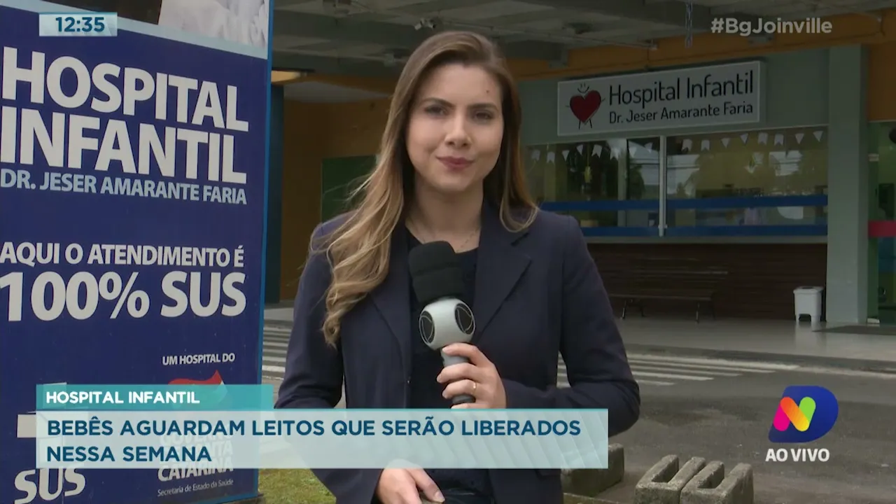 Hospital Infantil: bebês aguardam leitos que serão liberados nessa semana