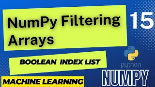 Filter Array Array Filter Numpy Array Numpy Tutorial