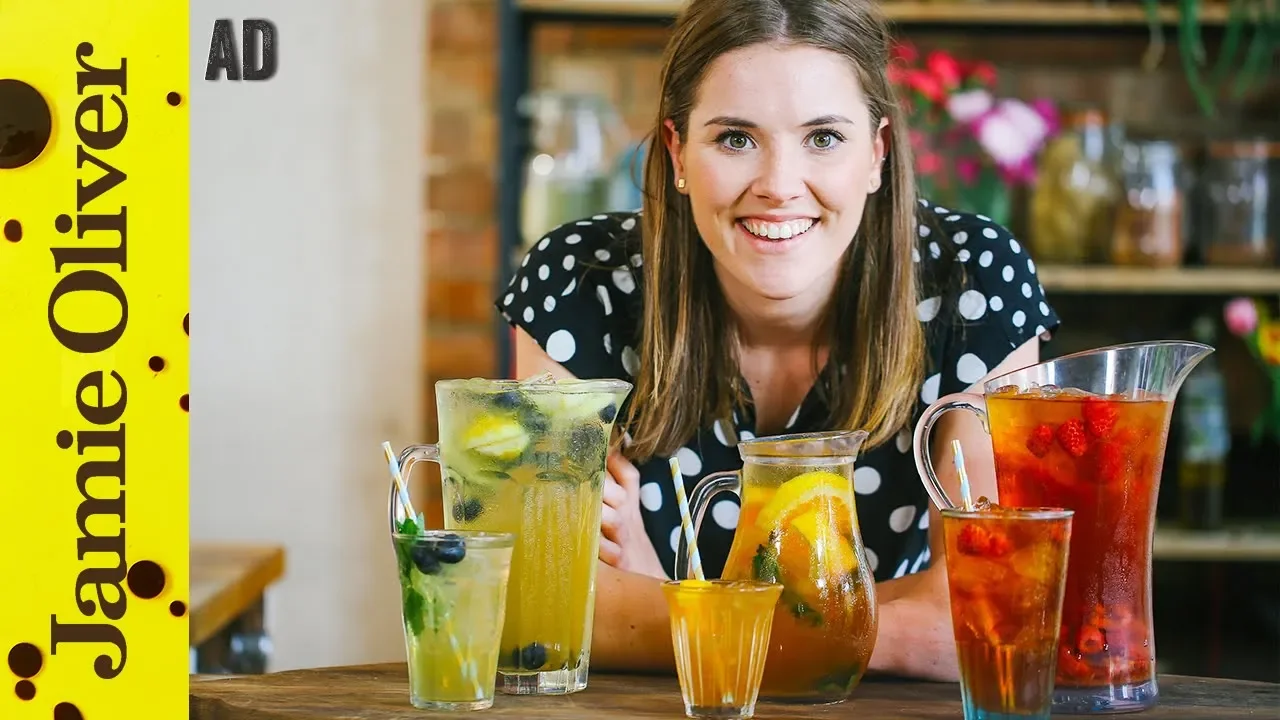 refreshing iced tea recipe - 4 ways summer drink | lemon, mango, watermelon, orange flavored ice tea