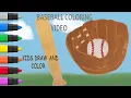 BASEBALL TIME COLORING