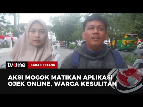 Driver Ojol Unjuk Rasa di Depan Kantor Gubernur DIY