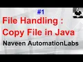 Part 1 File Handling Copy File in Java