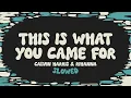 Download Lagu Calvin Harris \u0026 Rihanna - This Is What You Came For (slowed + reverb + lyrics)