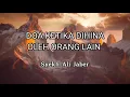 Lagu DOA KETIKA DIHINA OLEH ORANG LAIN | SYEKH ALI JABER