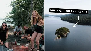 WILD CAMPING ON A TINY ISLAND (Lake District, UK) | Van Life Diaries
