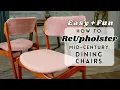 Upholstery for Beginners How To Recover Dining Chairs Erik Buch Model 49 Chair