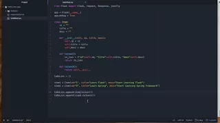 Python REST API Python flask todo list Lesson 1