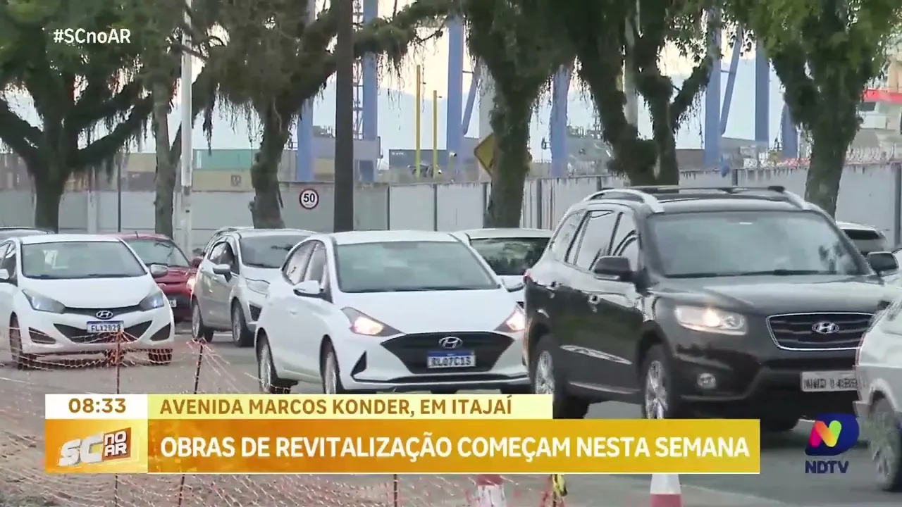 Obras de revitalização da Avenida Marcos Konder, em Itajaí, iniciam nesta semana