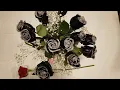 How to make black roses