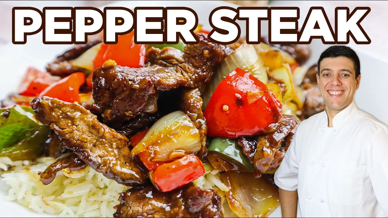 Fast and Easy Pepper Steak Recipe   Beef Stir Fry Better than Take Out