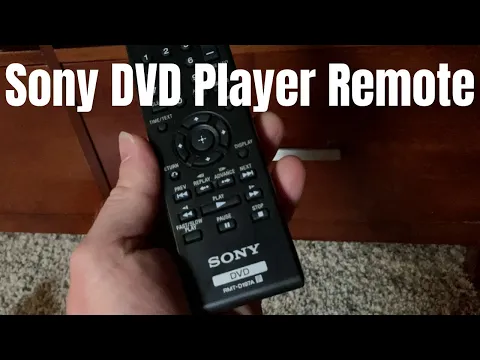 Download MP3 Sony RMT-D197A DVD Player Remote Control
