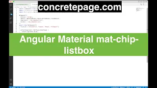 Angular Material mat-chip-listbox