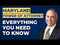 Maryland Power of Attorney What Do You Need to Protect Your Assets