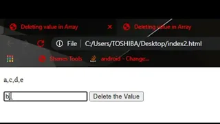 How to remove a Value or Item from Array in JavaScript