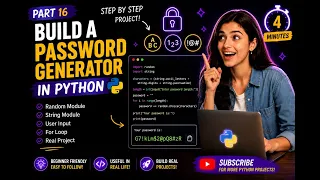 Build a Password Generator in Python Beginner Project