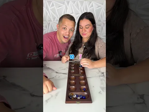 Classic Mancala battle #boardgames #games #couple