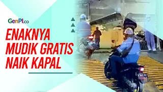 Mudik Sepeda Motor Naik Kapal Asyik Banget, Pak Menhub Nyaman