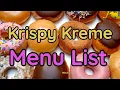 Krispy Kreme Menu Prices Philippines Restaurant Menu